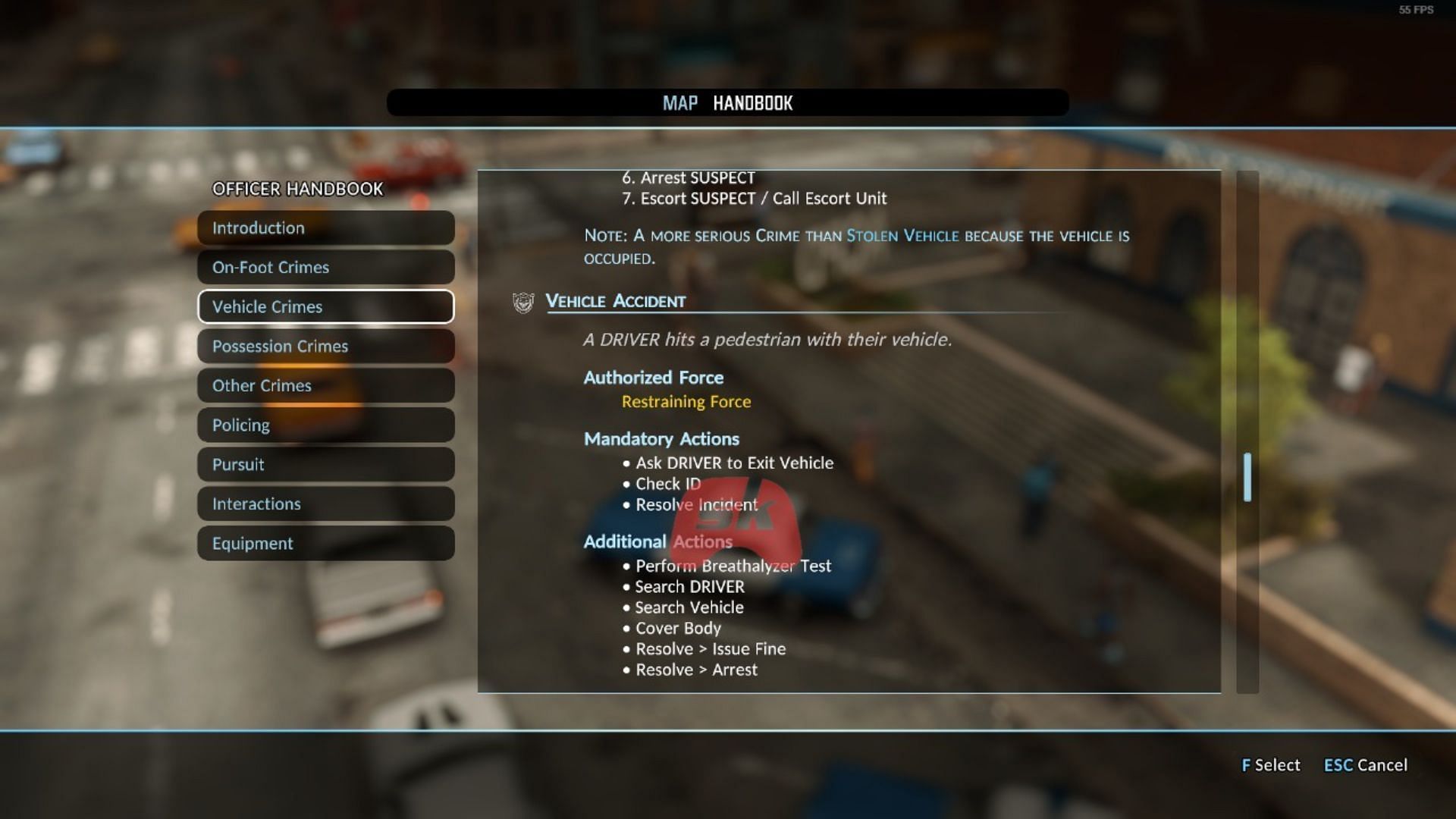 Vehicle Accident protocols (Image via Sportskeeda Gaming || Kwalee)